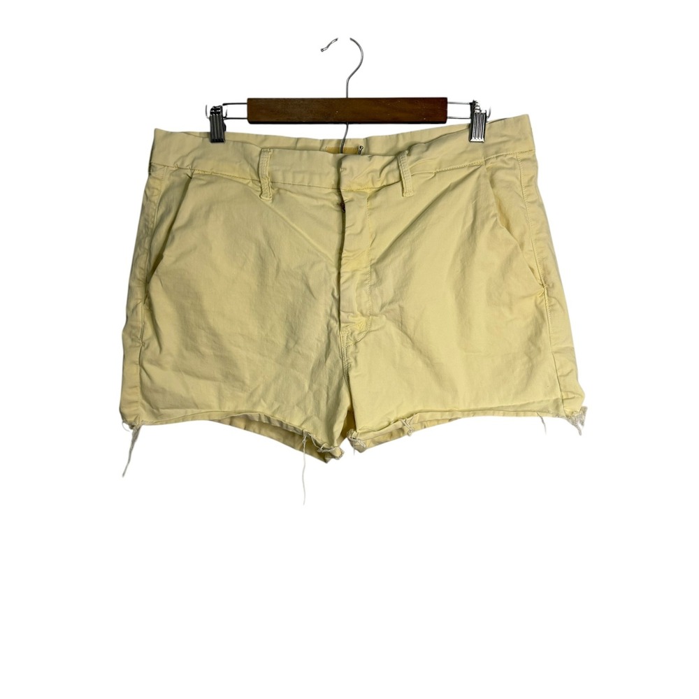 Mother Shorts Women's 33 The Shaker Prep Short Short Fray Killing Time Yellow